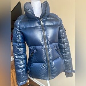 SAM Night blue Freestyle Puffer Jacket Small Top Coat  S 2